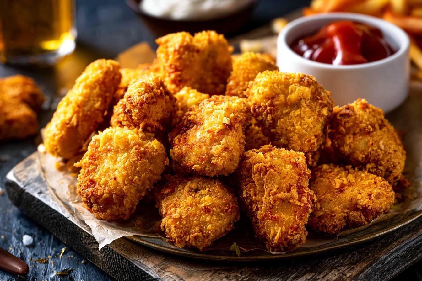 Hausgemachte knusprige Air Fryer Hühnchen-Nuggets